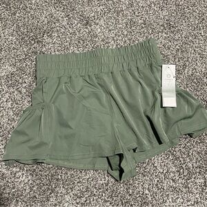 Mono B Sage Green Women's Athletic Shorts